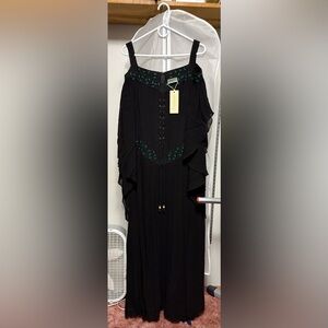 NWT Holy Clothing Acacia Maxi Tall L Black Midnight
